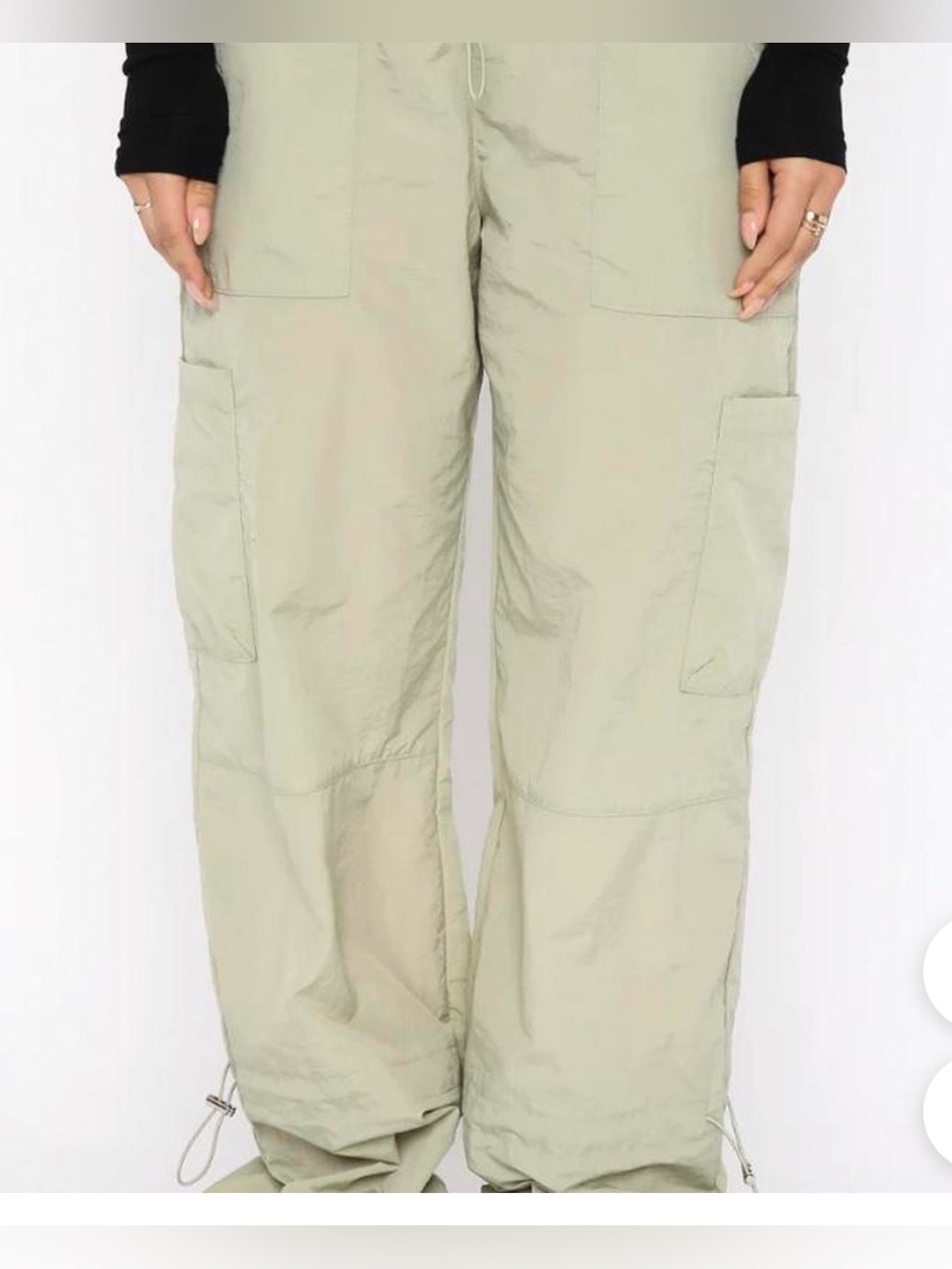 White Fox Never Blend in cargo pants sage green new XL